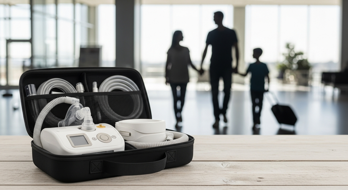 Voyager avec une machine PPC en famille : ce qui fonctionne (et ce qui échoue) - Machine PPC, Appareil CPAP, Traitement apnée du sommeil
