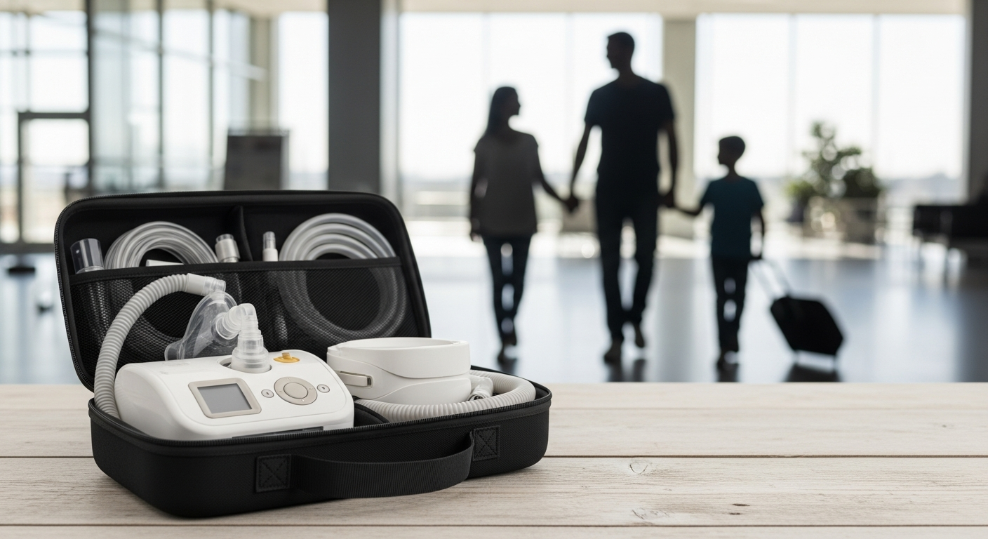 Voyager avec une machine PPC en famille : ce qui fonctionne (et ce qui échoue) - Machine PPC, Appareil CPAP, Traitement apnée du sommeil