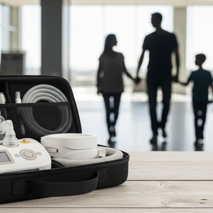 Voyager avec une machine PPC en famille : ce qui fonctionne (et ce qui échoue) - Machine PPC, Appareil CPAP, Traitement apnée du sommeil