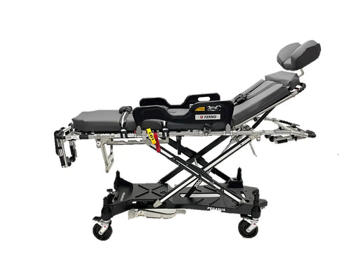 Brancard Hydraulique Ferno Pegasus – Avec Matelas, Appui-Tête et SanglesBrancard Hydraulique Ferno PegasusSelfiMed Europe