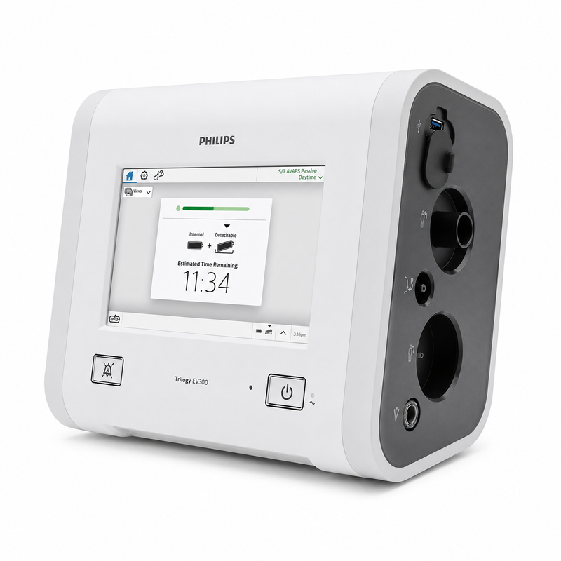 Philips Trilogy EV300 – Ventilateur Hospitalier Portable Invasif et Non Invasif