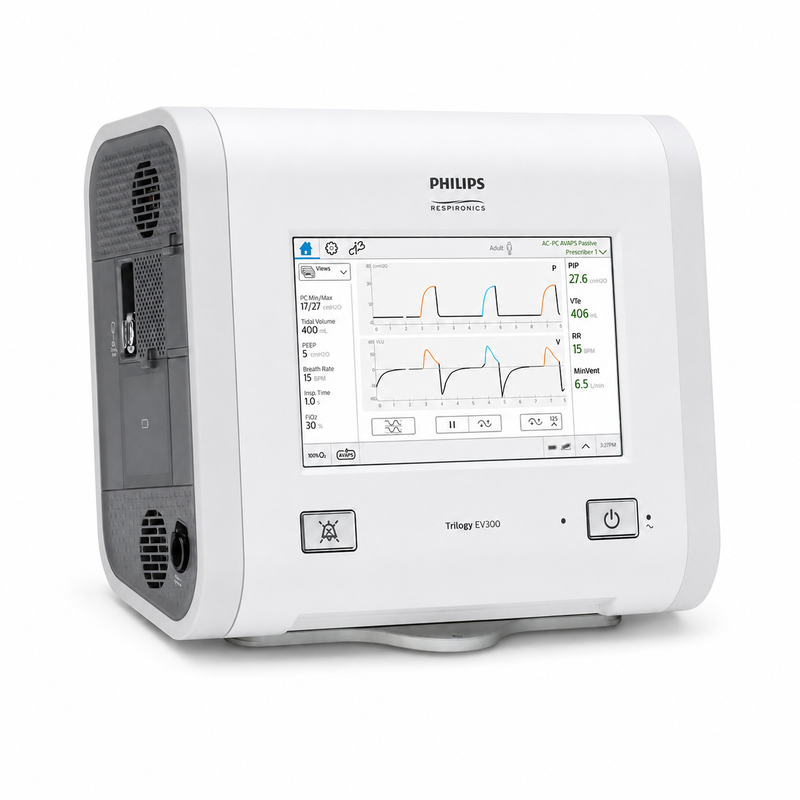 Philips Trilogy EV300 – Ventilateur Hospitalier Portable Invasif et Non Invasif