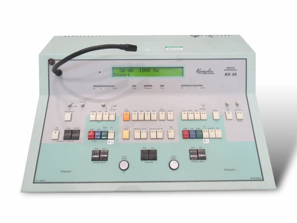 Kamplex KC35 Audiomètre - Appareil Audiométrique Fiable pour Tests Auditifs Professionnels - SelfiMed EUKamplex KC35 Audiomètre - Appareil Audiométrique Fiable pour Tests Auditifs ProfessionnelsAudiométrie clinique