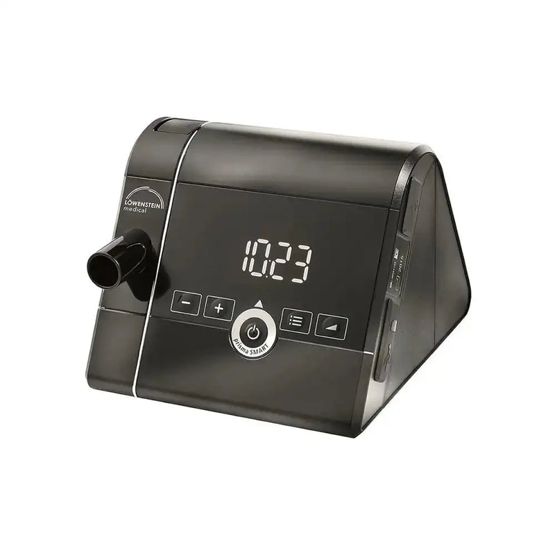Löwenstein Medical Prisma SMART Plus Noir — appareil PPC APAP Bluetooth 26 dB, 1,34 kg, plage 4-20 cmH2O, fabriqué en Allemagne, dispositif médical CE classe IIa